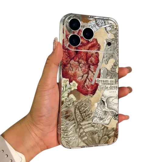 iPhone-hoesje met hartslag en menselijke anatomie