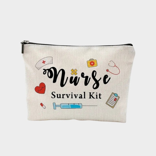 Leopard Canvas Nurse Supply Pouch.