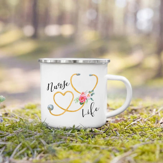 Everyday Nurse Life Enamel Mug