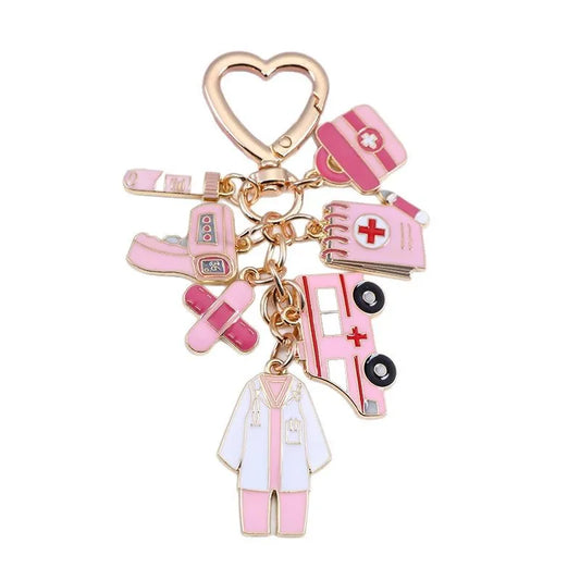 Nurse Charm Keyring