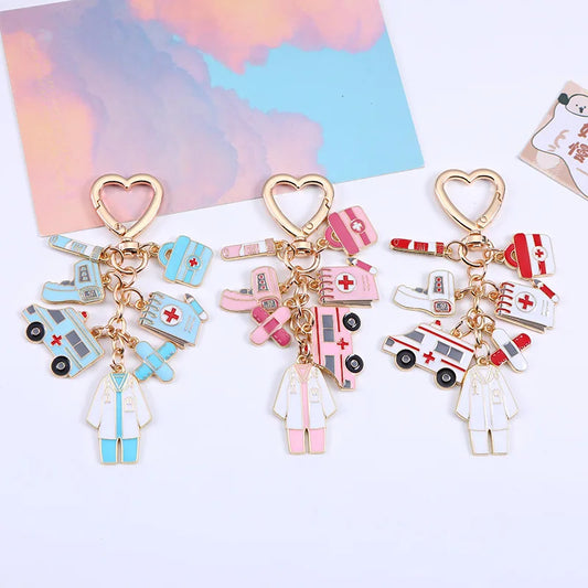 Nurse Charm Keyring