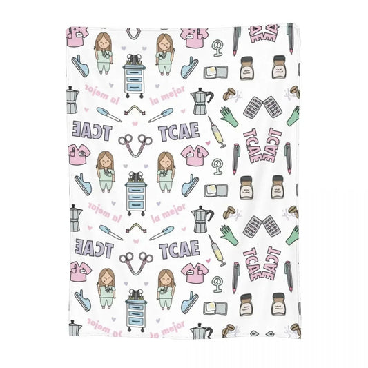 Gemütliche Flanell-Schlafdecke von Cozy Clinic – Be Dr.Fashion