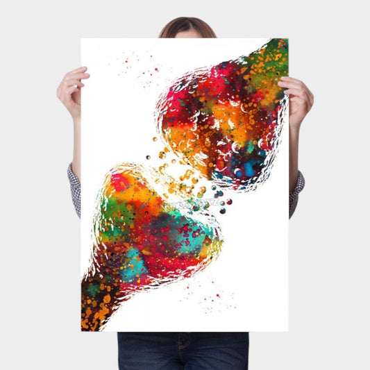 Canvasdoek met menselijke anatomie: spierwand - Be Dr.Fashion