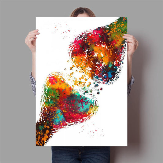 Canvasdoek met menselijke anatomie: spierwand - Be Dr.Fashion