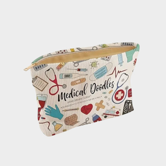 Stylish Corduroy Makeup Bag.