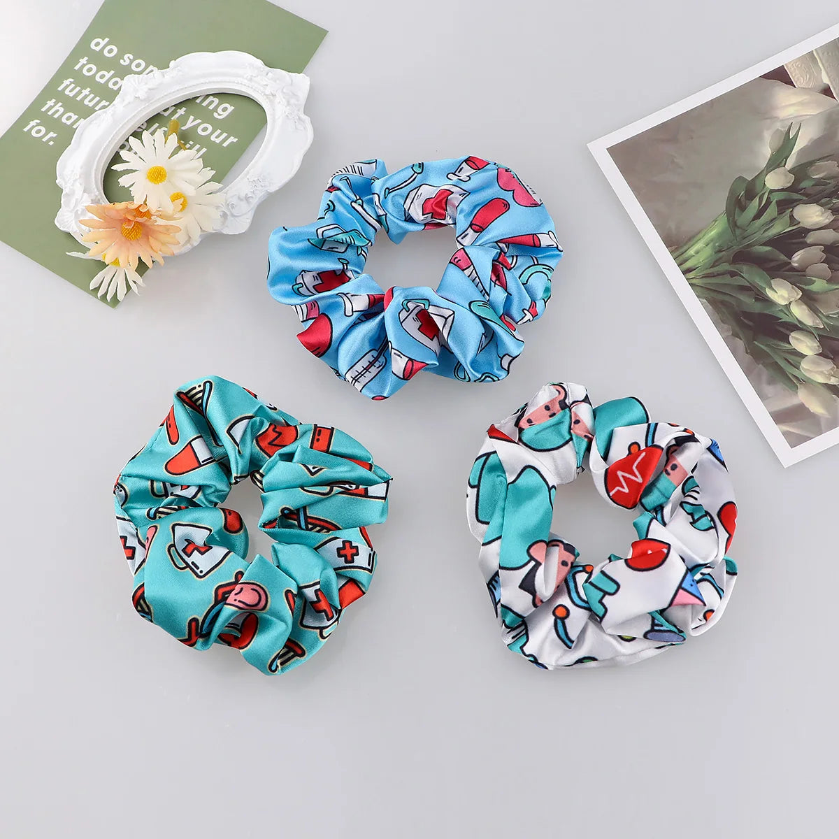 Medical Scrunchie Hair Ties - Be Dr.Fashion