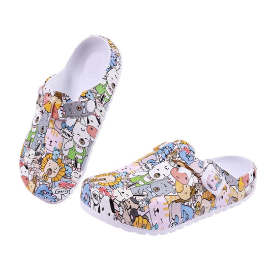 Women's Printed Nurse Mule Clogs Anti-Slip - Be Dr.Fashion