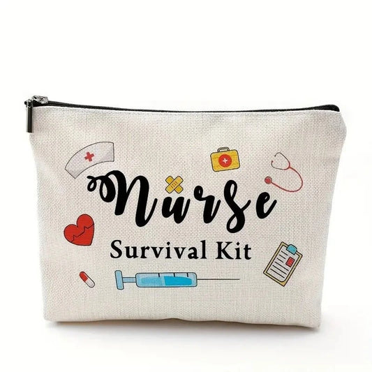 Leopard Canvas Nurse Supply Pouch