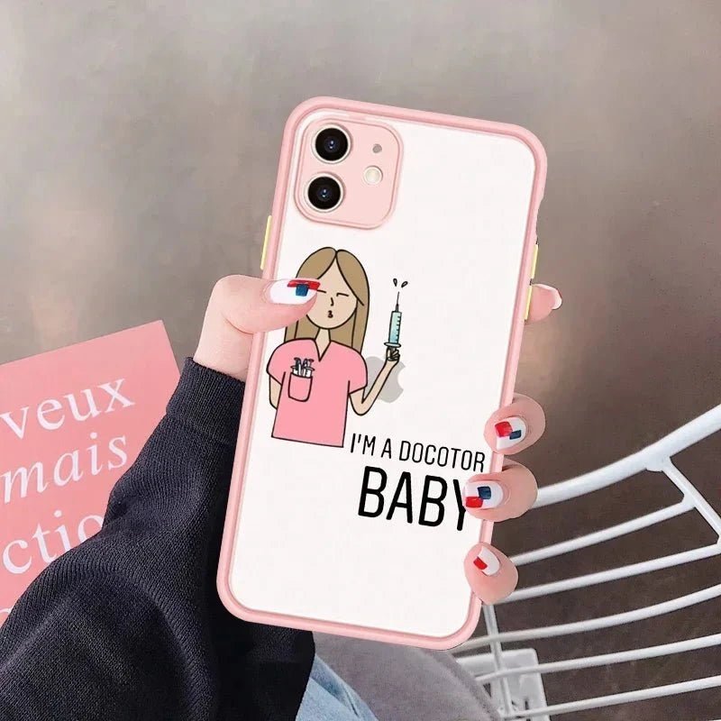 Cartoon Medicine Doctor Nurse iPhone Case - Be Dr.Fashion