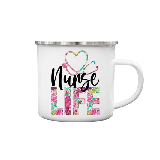 Emaille-Becher „Alltag im Pflegeberuf“ – Be Dr.Fashion