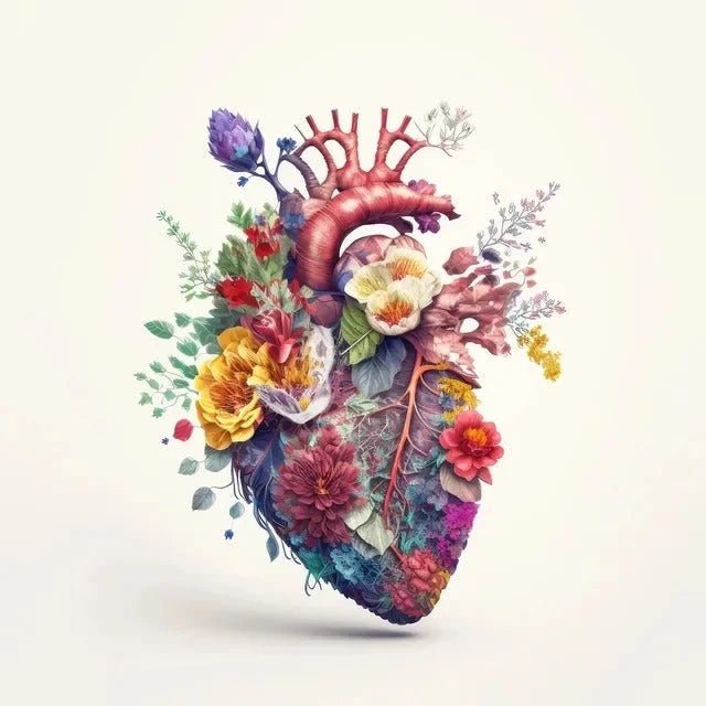 Floral Anatomy Canvas Art Decor - Be Dr.Fashion