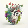 Floral Anatomy Canvas Art Decor - Be Dr.Fashion
