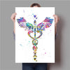 Canvasdoek met menselijke anatomie: spierwand - Be Dr.Fashion