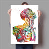 Canvasdoek met menselijke anatomie: spierwand - Be Dr.Fashion