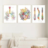 Canvasdoek met menselijke anatomie: spierwand - Be Dr.Fashion