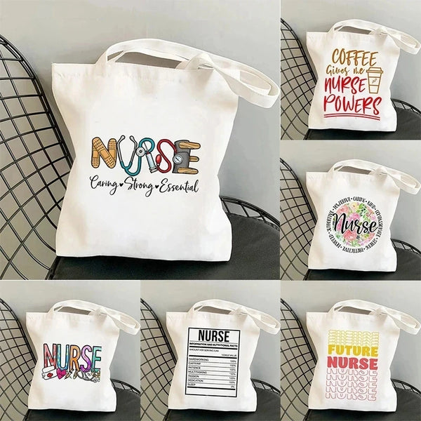 Chic Nurse Canvas Tote Bag