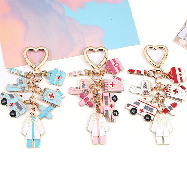 Nurse Charm Keyring