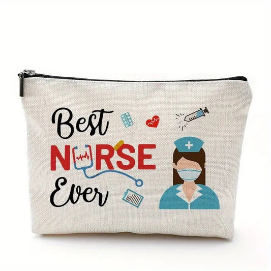 Leopardenmuster-Canvas-Tasche für Pflegezubehör – Be Dr.Fashion