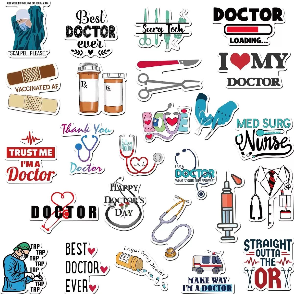 Nurse Life Sticker Pack - Be Dr.Fashion
