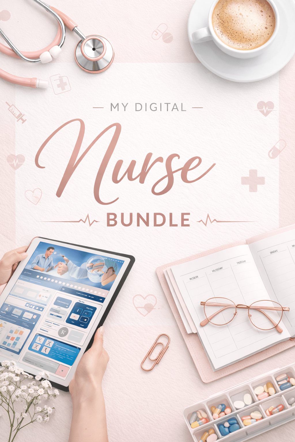 🎁 Nurse Planner Bundle Pro Pack (100% off) - Be Dr.Fashion