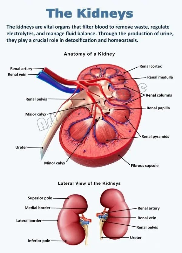 Vintage Anatomy Organs Poster. - Be Dr.Fashion